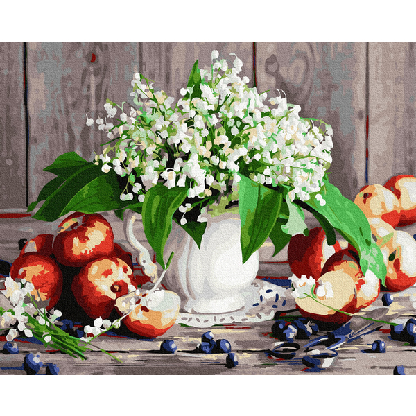 Картина по номерам Квіти - Букетик конвалій