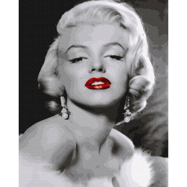 Картина по номерам Люди на картинах - Шикарна Мерілін Монро