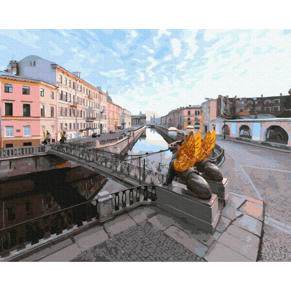 Картина по номерам Города - Погожий день в Петербурзі