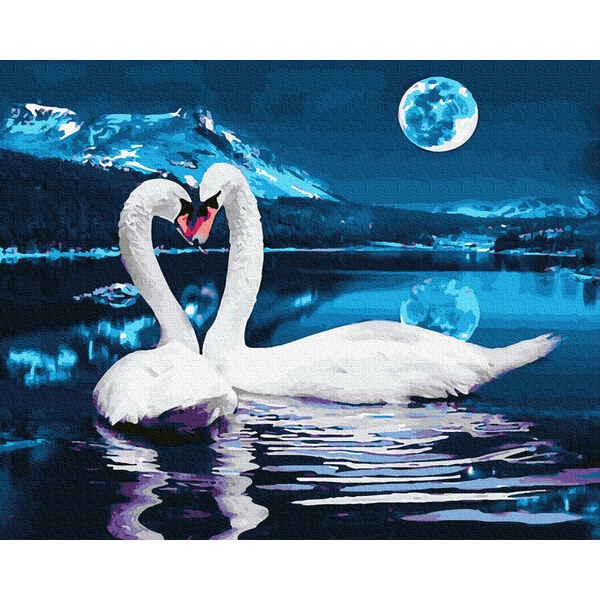 Картина по номерам Тварини, птахи та риби - Лебедина ніч