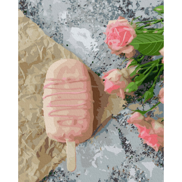 Картина по номерам Преміум картини - Трояндове морозиво