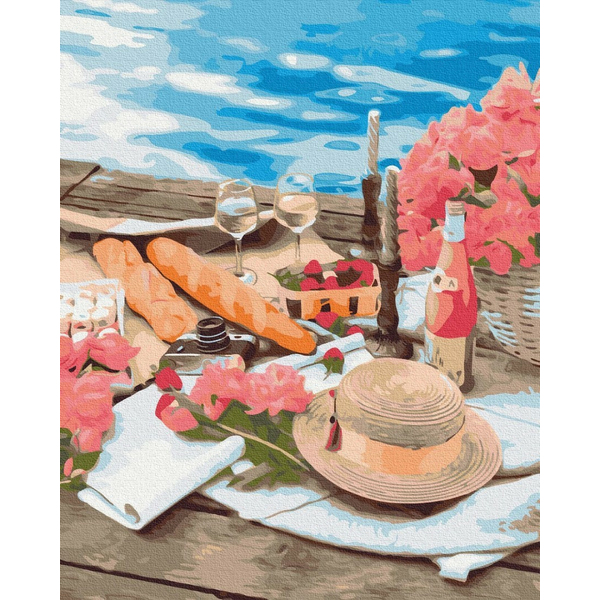 Картина по номерам Преміум картини - Пікнік поруч з морем