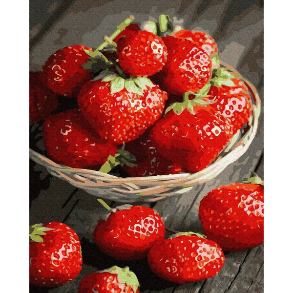 Картина по номерам Преміум картини - Солодка полуниця