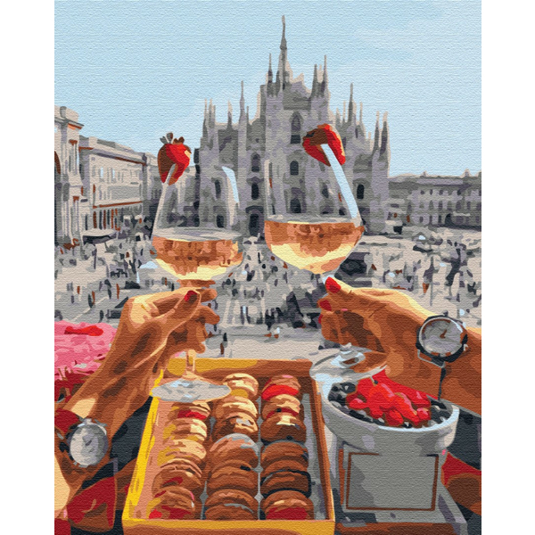 Картина по номерам Авторські колекції - Сніданок в Мілані