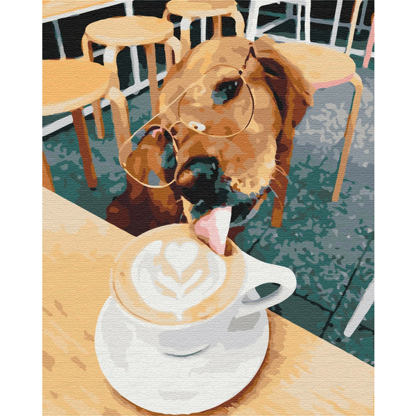 Картина по номерам Тварини, птахи та риби - Лате для улюбленця