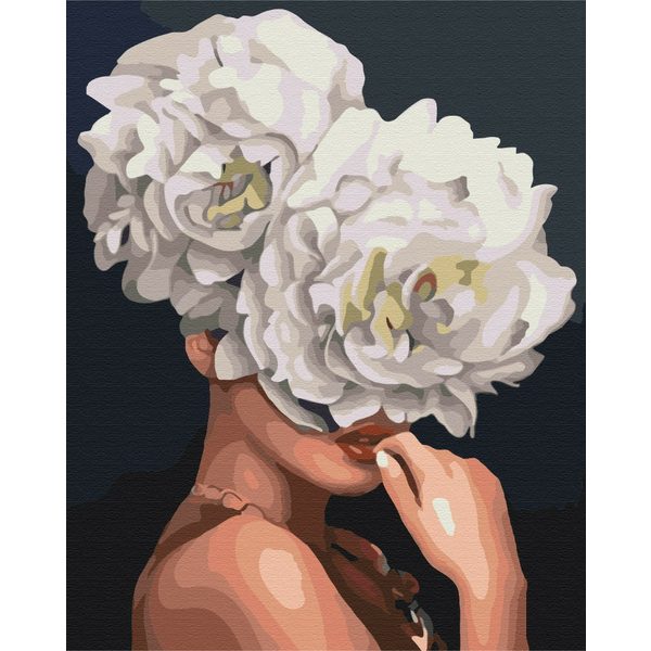 Картина по номерам Люди на картинах - Піоновидна дівчина