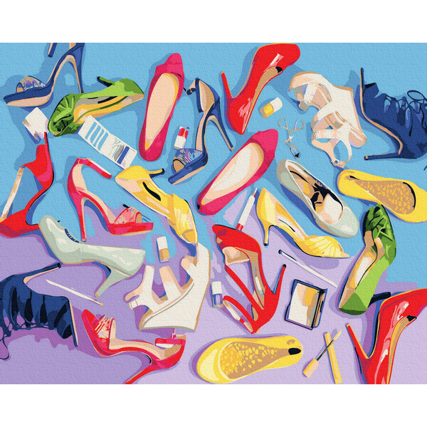 Картина по номерам Для початківців - Туфельки
