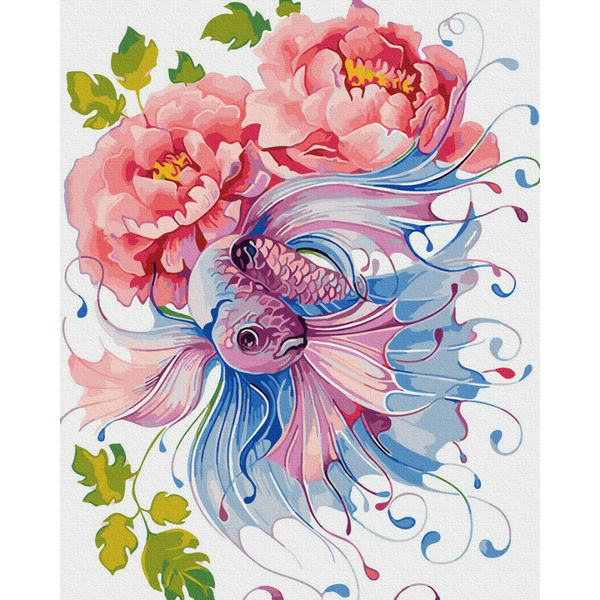 Картина по номерам Авторські колекції - Фантазійні квіти