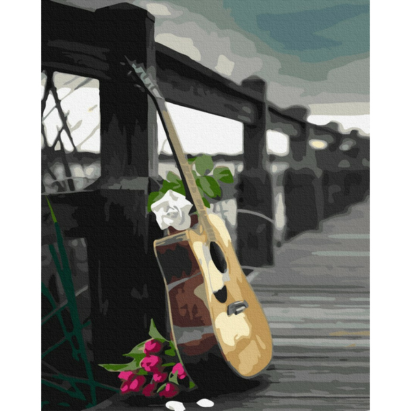 Картина по номерам Для початківців - Гітара романтика