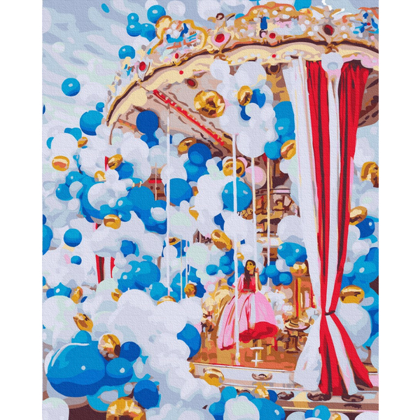 Картина по номерам Авторські колекції - Карусель в повітряних кульках