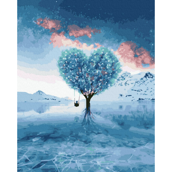 Картина по номерам Романтика - Дерево кохання