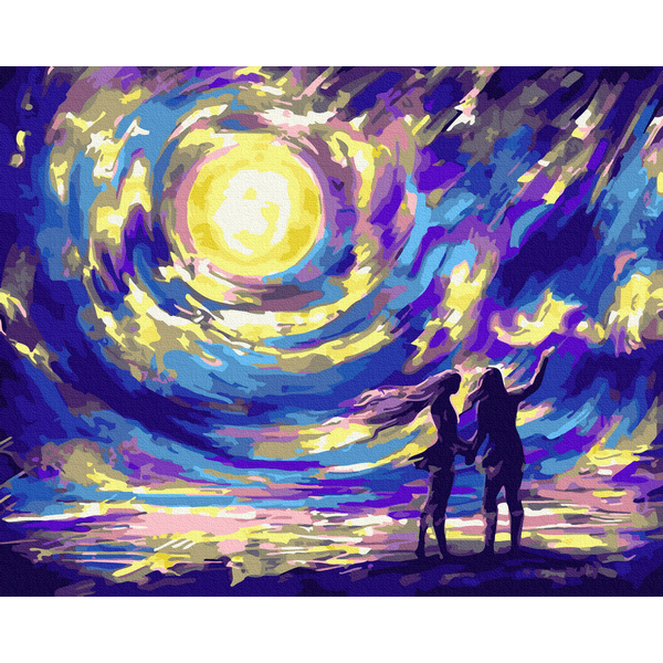 Картина по номерам Романтика - Зоряна ніч для закоханих
