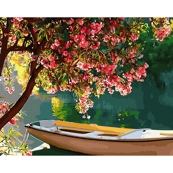 Картина по номерам Пейзажі - Квітучий берег