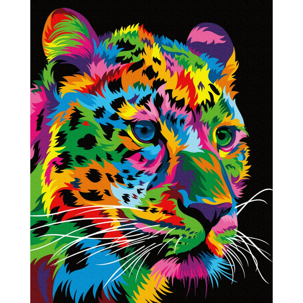 Картина по номерам Поп Арт - Плямистий леопард
