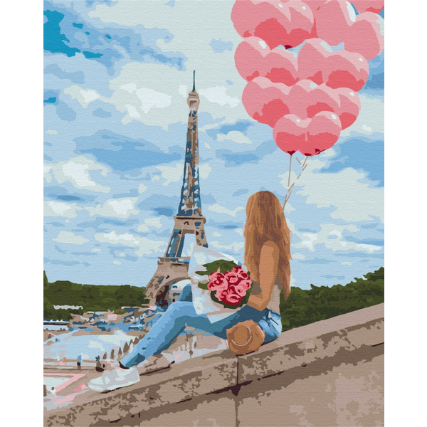 Картина по номерам Города - Кращий день в Парижі