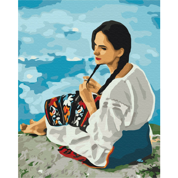 Картина по номерам Люди на картинах - Гуцулка Ксеня