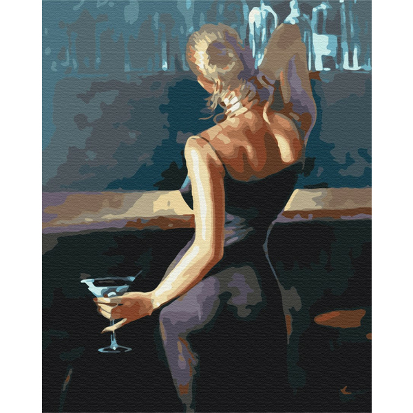 Картина по номерам Люди на картинах - Леді в чорному