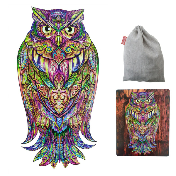 Дерев’яні пазли (281) - Мудра сова