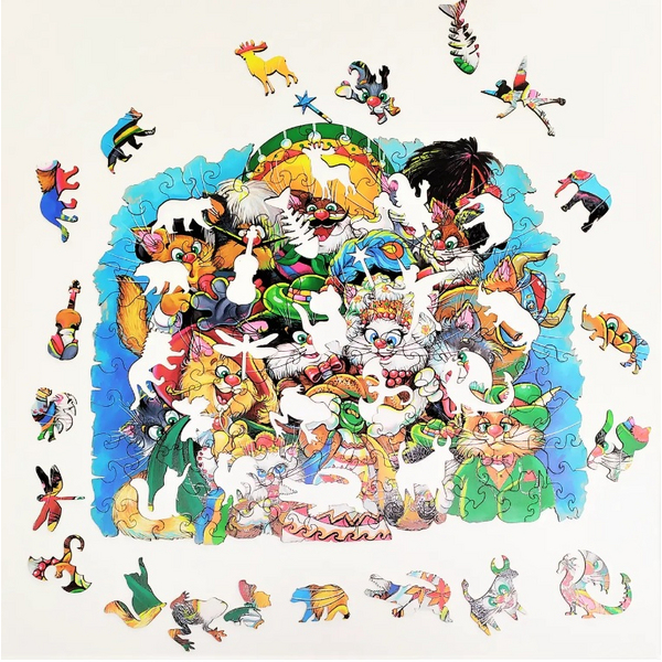 Дерев’яні пазли (281) - Весілля Кота Ґудзика