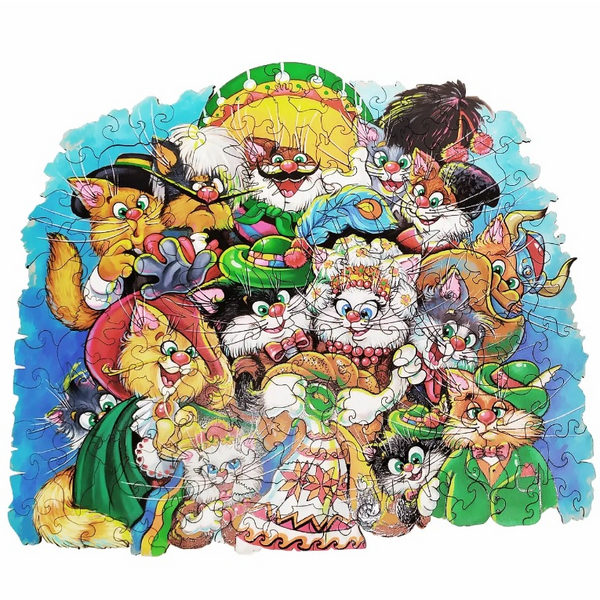 Дерев’яні пазли (281) - Весілля Кота Ґудзика