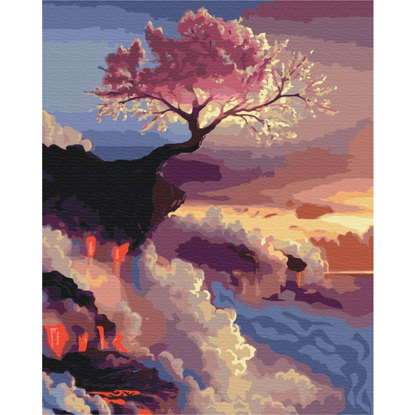 Картина по номерам Природа - Пурпурний колір вулкана