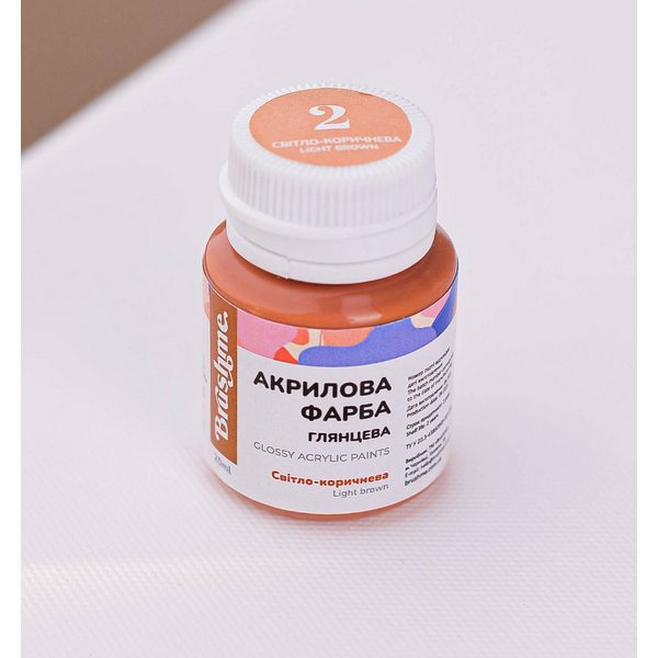 Глянцева 20 мл у баночці - Светло-коричневая