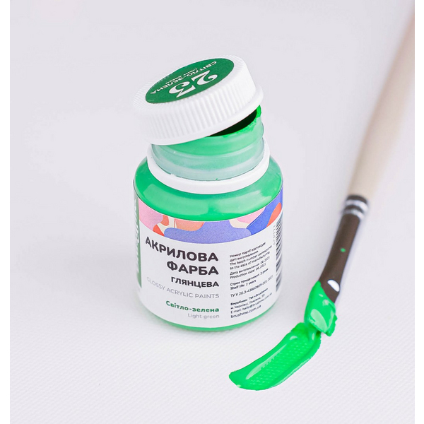 Глянцева 20 мл у баночці - Светло-зеленая