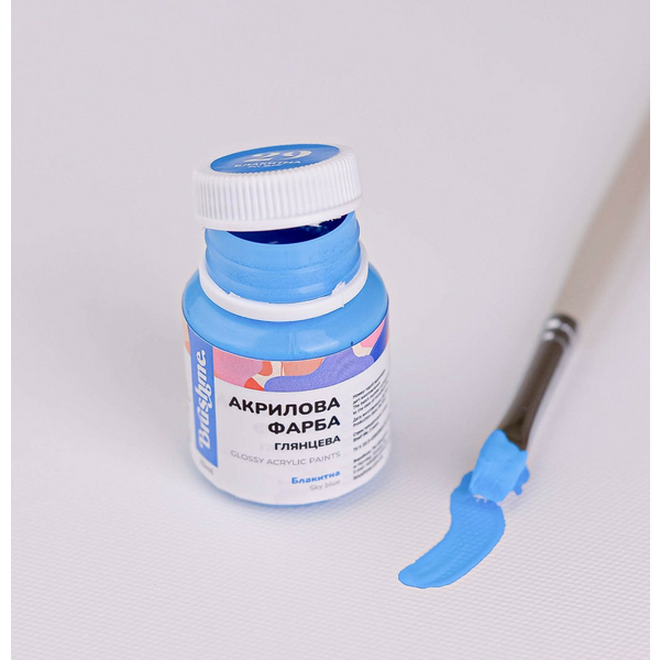 Глянцева 20 мл у баночці - Блакитна