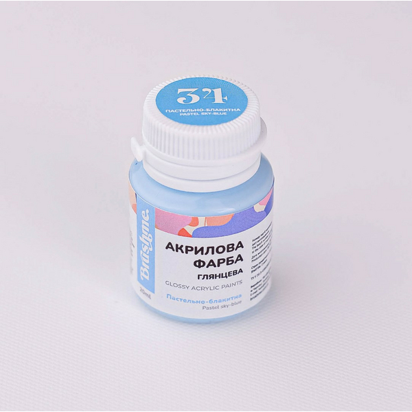 Глянцева 20 мл у баночці - Пастельно-голубая