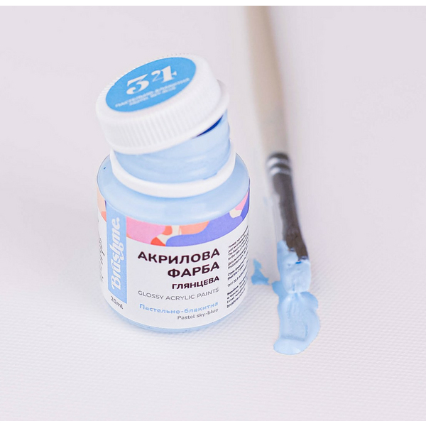 Глянцева 20 мл у баночці - Пастельно-голубая