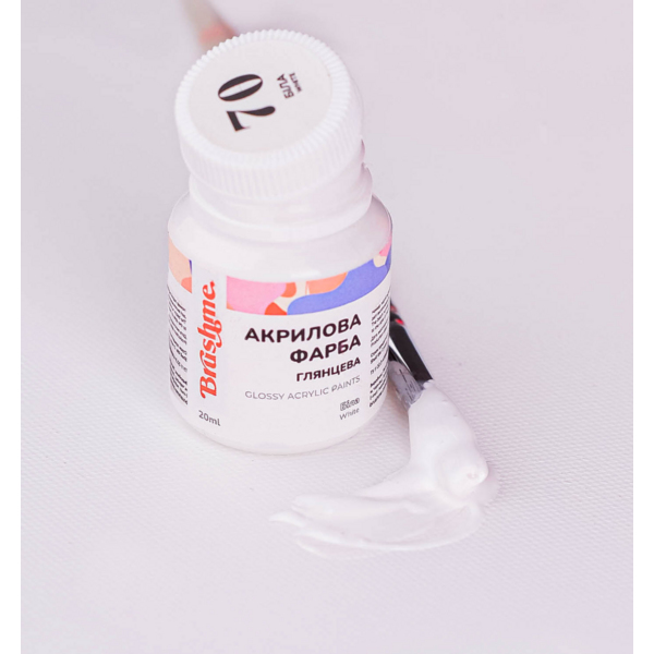 Глянцева 20 мл у баночці - Белая