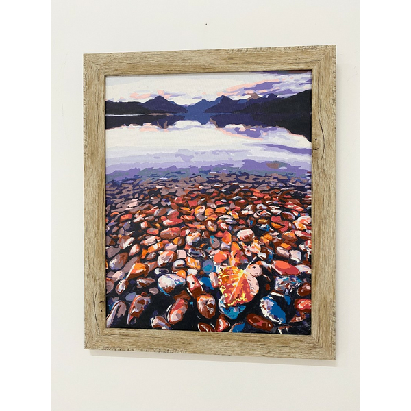 Багетні рами - Багетна рамка (натуральне дерево, 4,3 см) 40х50