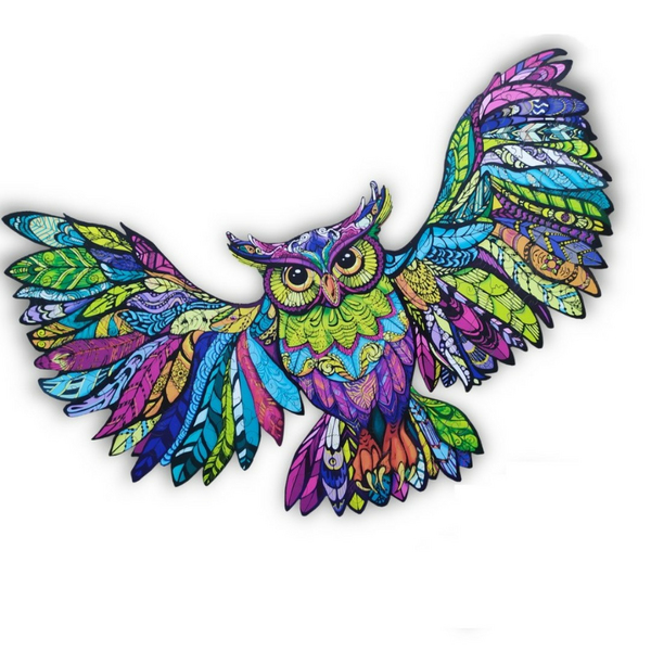 Дерев’яні пазли (281) - Сова у польоті