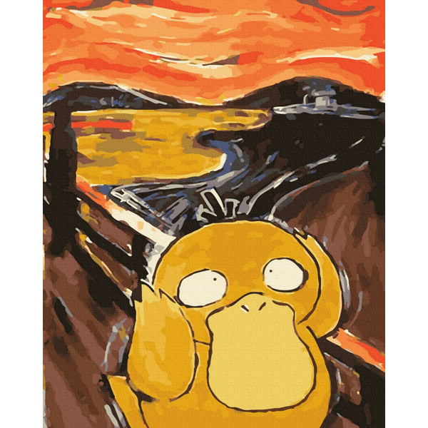 Картина по номерам Репродукції художників - Крик в пір'ї