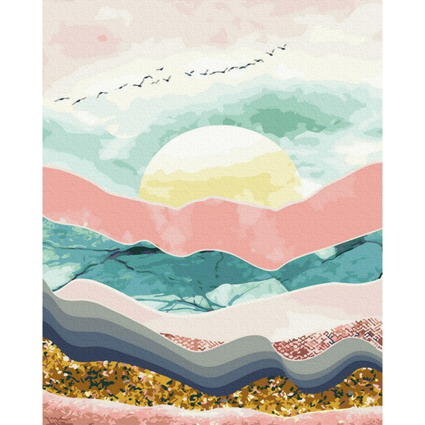 Картина по номерам Абстракції - Стрічки світанку