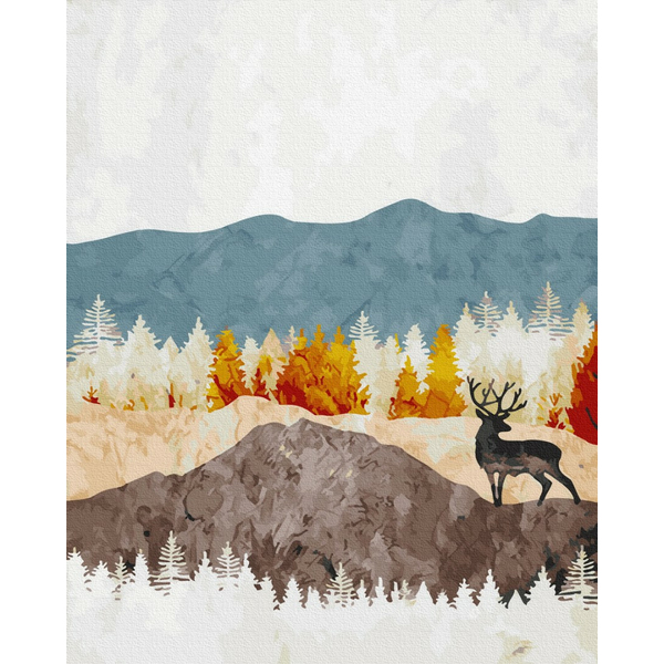 Картина по номерам Абстракції - Благородний ліс