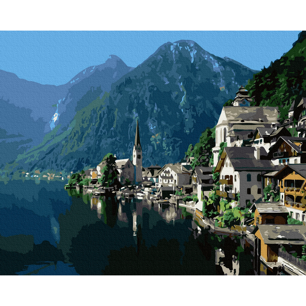 Картина по номерам Города - Літній Гальштат
