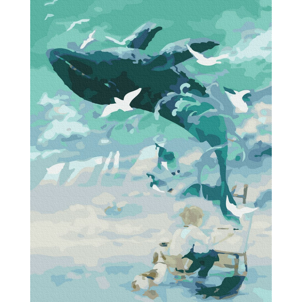 Картина по номерам Абстракції - Китове полотно