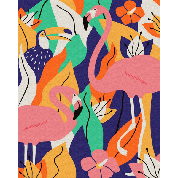 Картина по номерам Поп Арт - Тропічний принт