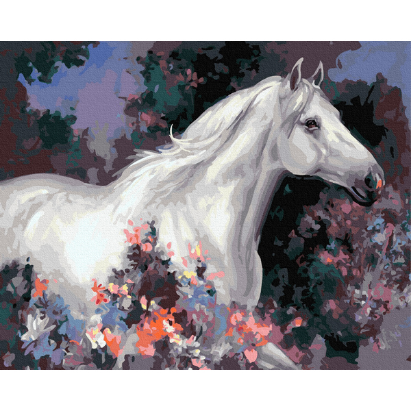 Картина по номерам Тварини, птахи та риби - Скакун в квітах