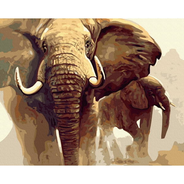 Картина по номерам Тварини, птахи та риби - Пісочний слон