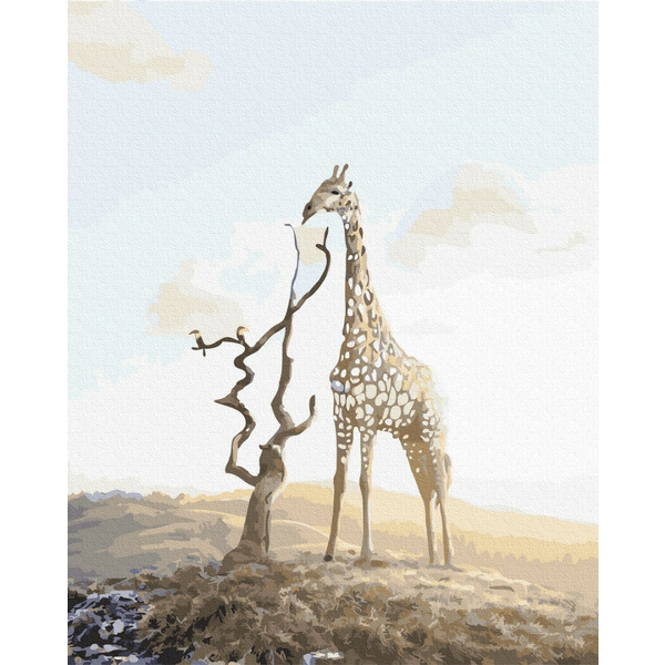 Картина по номерам Тварини, птахи та риби - Жираф міраж