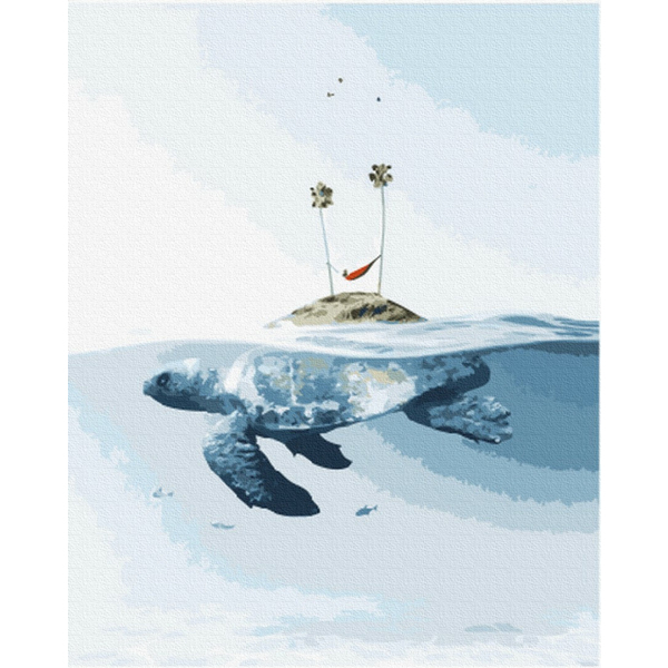 Картина по номерам Абстракції - Черепаший острів