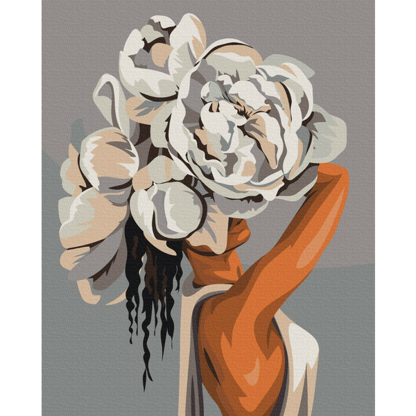 Картина по номерам Люди на картинах - Екзотичний піон