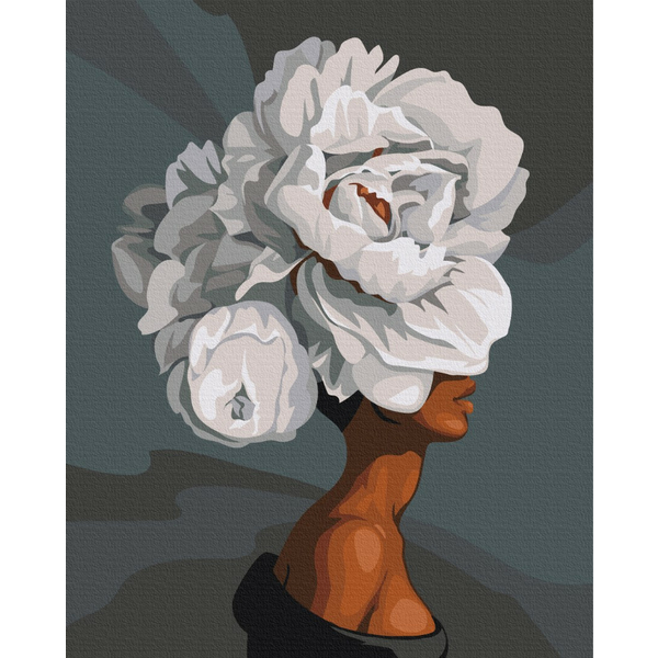 Картина по номерам Люди на картинах - Піони в профіль