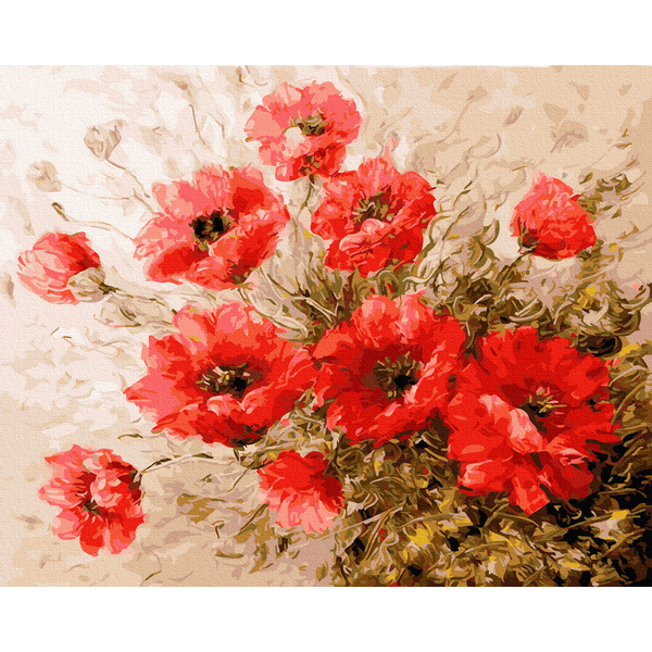 Картина по номерам Репродукції художників - Червоні маки. Антоніо Джанільятті