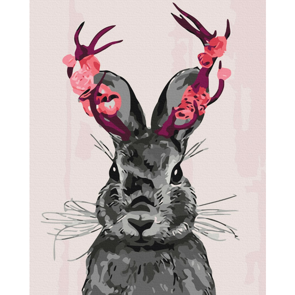 Картина по номерам Тварини, птахи та риби - Фантастичний кролик