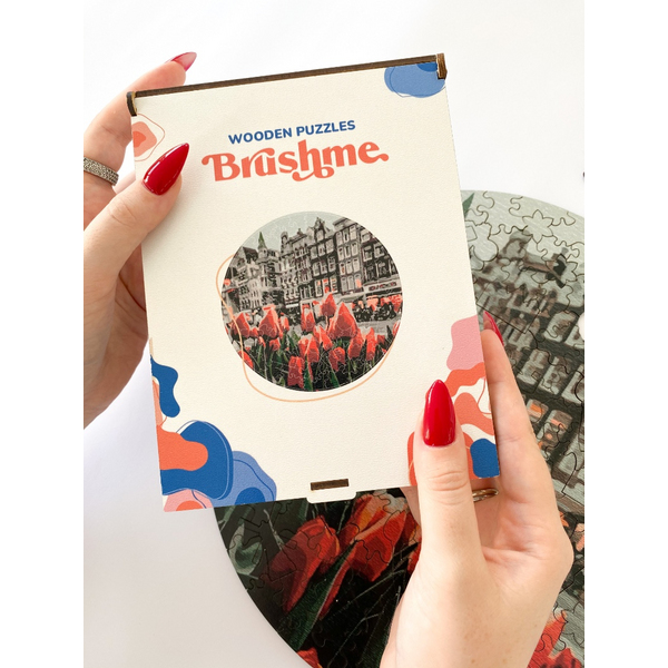 Дерев’яні пазли (281) - Тюльпани Амстердаму (Розмір L)