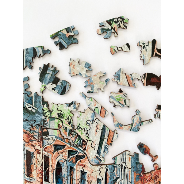 Дерев’яні пазли (281) - Гондола на каналі Венеції (Розмір S)