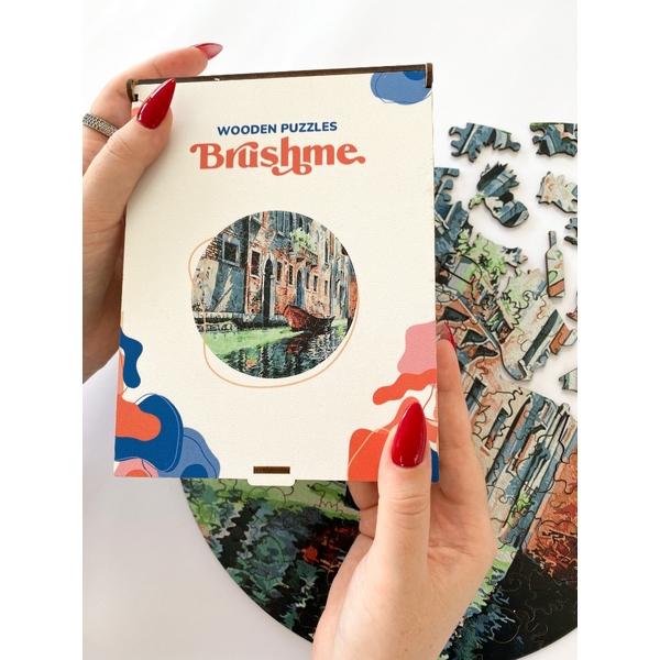 Дерев’яні пазли (281) - Гондола на каналі Венеції (Розмір M)